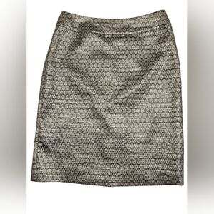 Charter Club Metallic Pencil Skirt Sz 10 Fully Lined Midi NWOT L-4